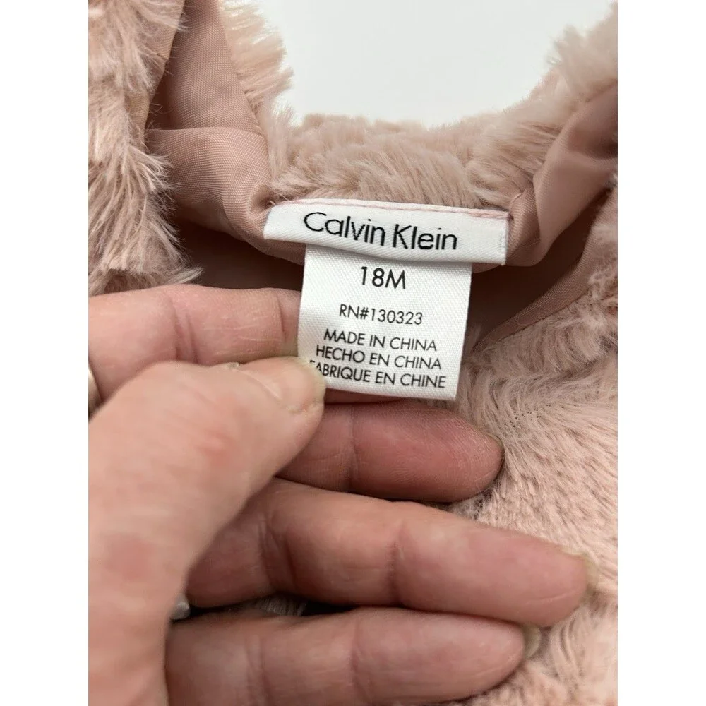 Calvin Klein Rose Baby Vest   18 Months- A-49 - Picture 5 of 6